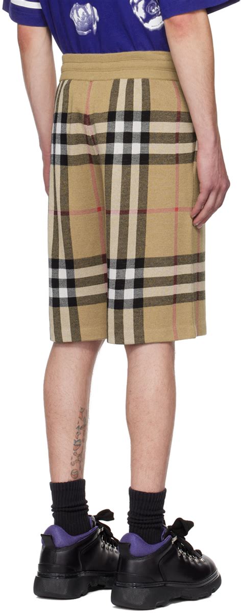 burberry weaver shorts|Burberry Beige Weaver Shorts In Arch Beige .